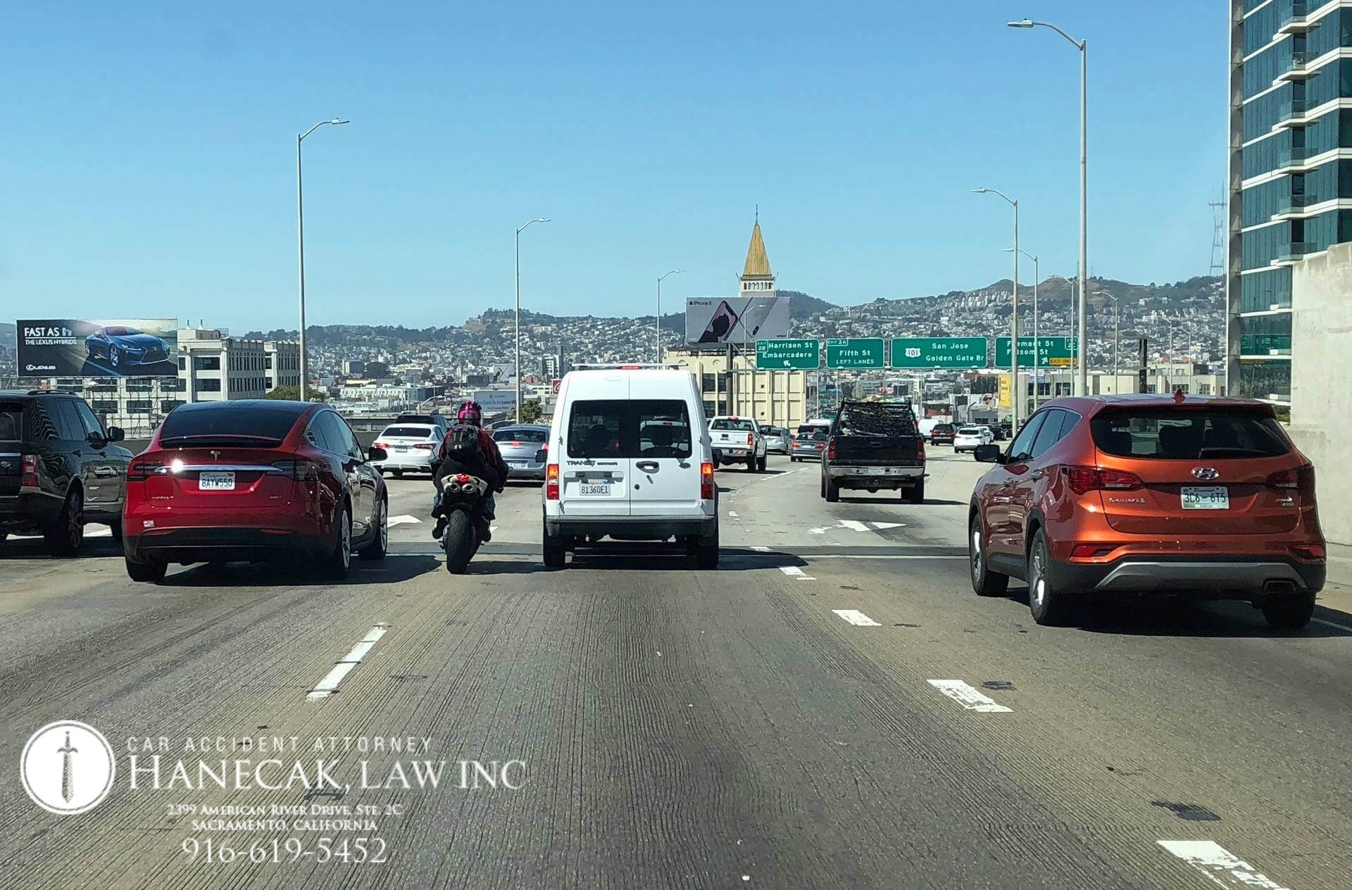 Can California Motorcycle Riders Share Lanes with Cars